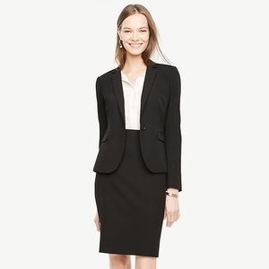 Ann Taylor Suit Navy Blazer & Pencil Skirt Sz2 NWT